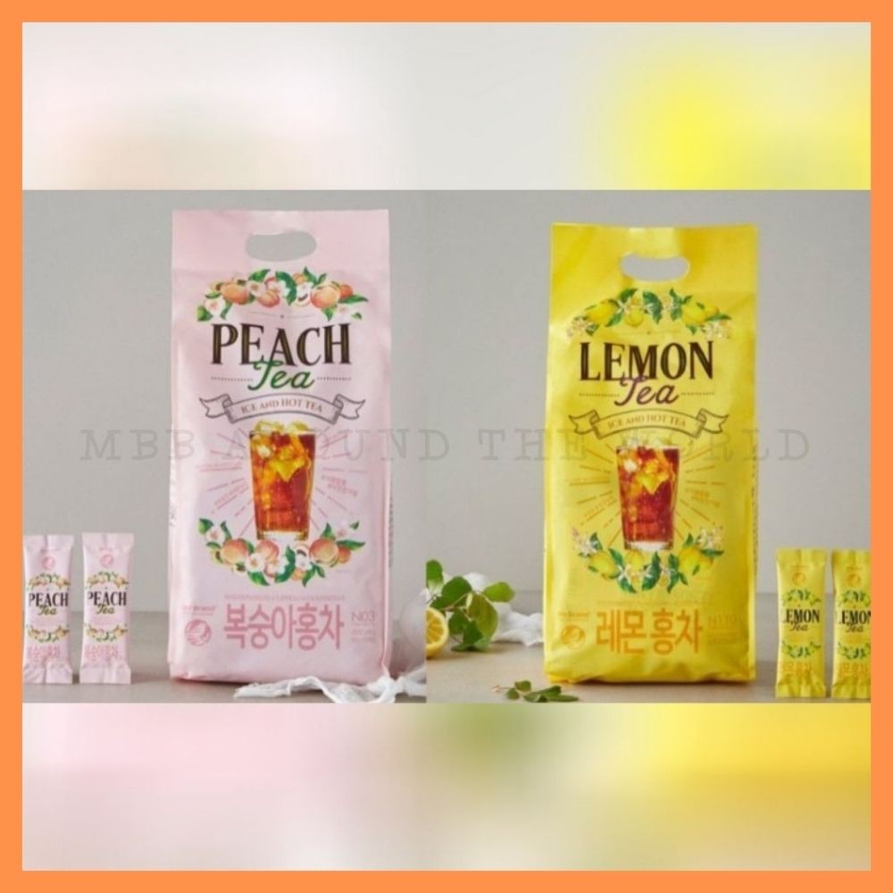 Korean No Brand Fruit Tea Lemon Tea Peach Tea Brewing Powder Instant Powder 韩国 No Brand 水果茶 柠檬红茶 水蜜桃红茶 冲泡粉 即溶饮 即溶粉 Shopee Malaysia