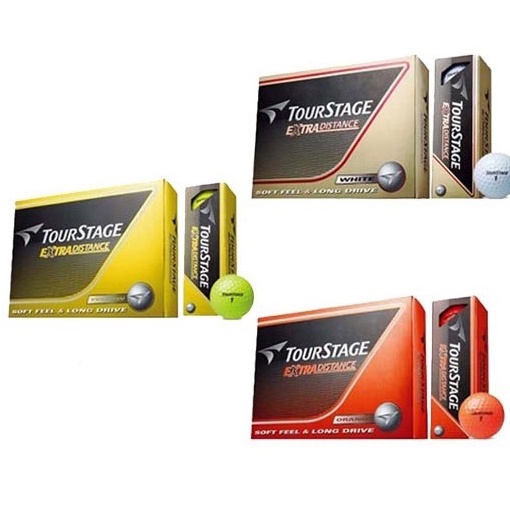 Bridgestone TourStage Extra Distance Golf Ball - White / Orange / Yellow