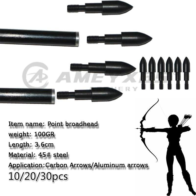 Archery Arrowheads Points Broadheads 8MM Arrow Shaft Tips Practice