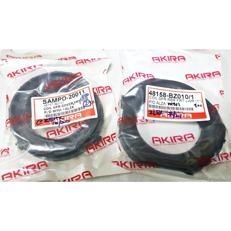 PERODUA ALZA MYVI COIL SPRING RUBBER FRONT UPPER AND LOW SPRING RUBBER AKIRA SUSPENSION Shopee