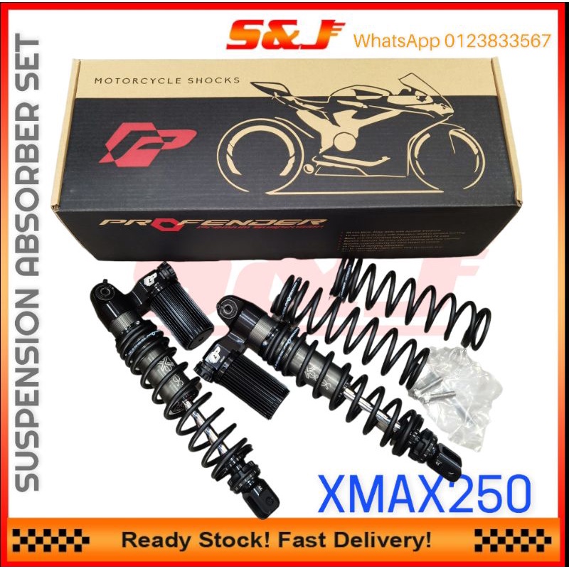 YAMAHA XMAX XMAX 250 330MM 350MM PROFENDER SERIEXS SUSPENSION ABSORBER SET Shopee Malaysia