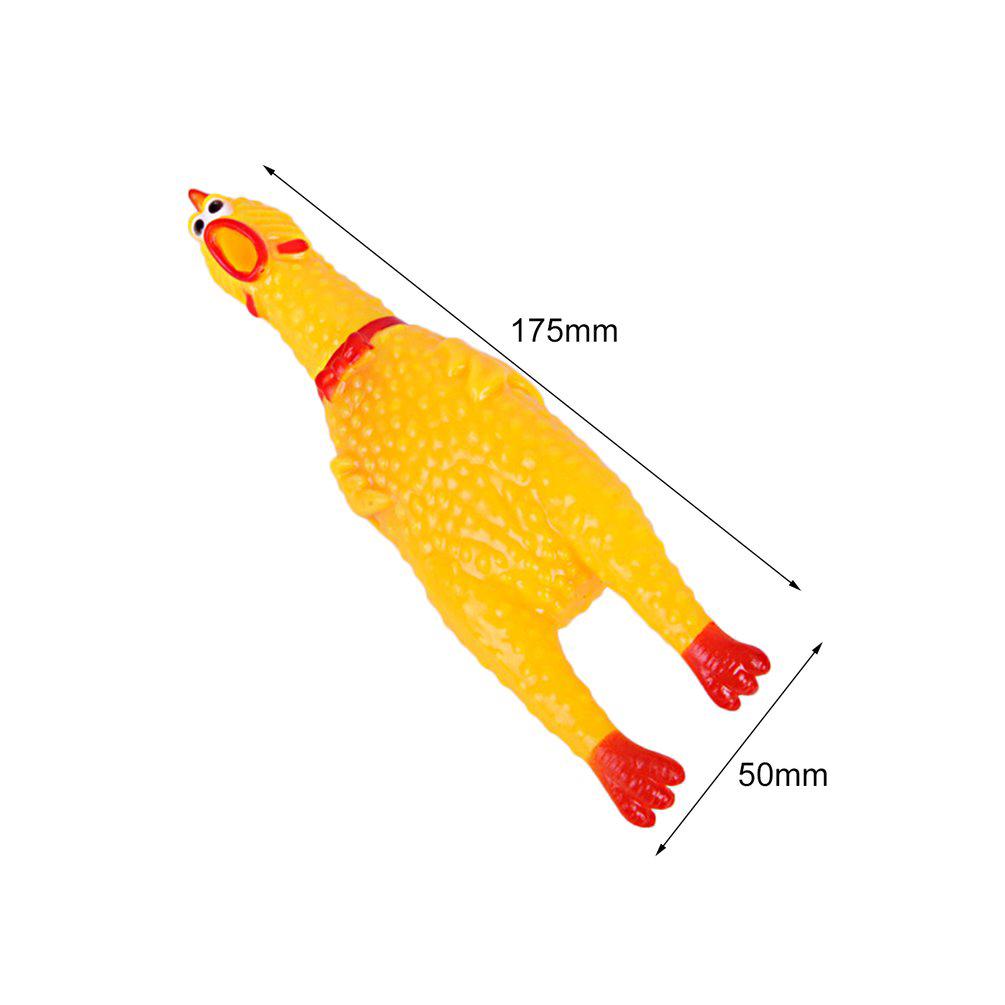 Screaming Rubber Chicken Squeeze Sound Toy for Children Adult Stree