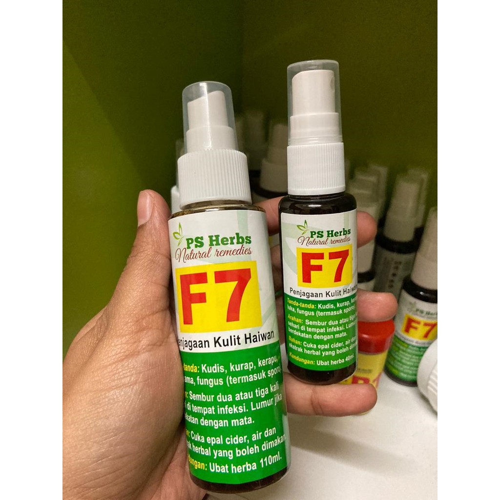 Ps Herbs Spray F7 Untuk Merawat Penyakit Kulit Luka Sporo Kucing Shopee Malaysia