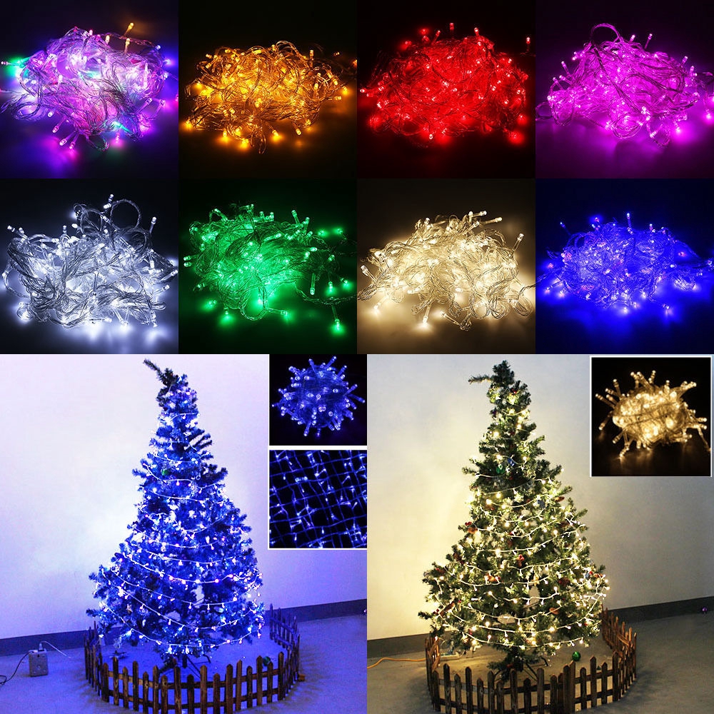 10M 100 LED Christmas Tree Fairy String Party Lights Lamp Xmas Waterproof