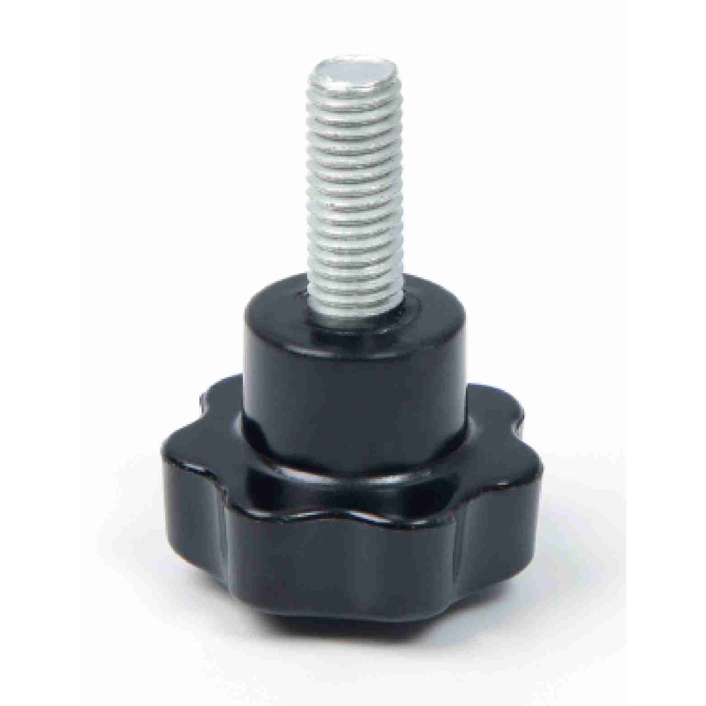 M4 / M5 / M6 Thread Replacement Star Hand Knob Tightening Screw Black