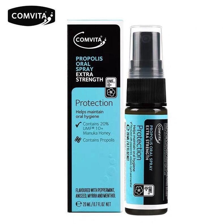 Comvita Propolis Oral Spray Extra Strength 20ml Used for Sore Throats ...