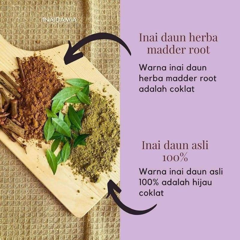 Inaidamia Inai Serbuk Premium 100g Pure Henna Daun Inai Asli Inai Jari Rambut Inai Merah Inai Damia Shopee Malaysia