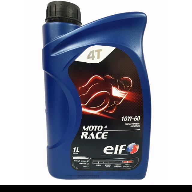 Elf Moto 4 Race 10w60 Fully Synthetic Lubricant Motorcycle Engine Oil 1L |  Shopee Malaysia
