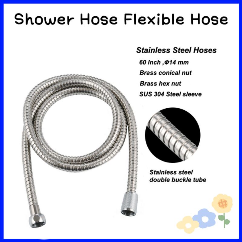 1.5M Flexible Hose Shower Hose Stainless Steel Shower Hose Shopee Malaysia
