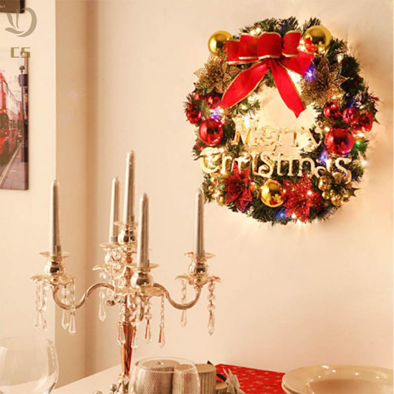 Christmas Wreath Artificial Greenery Spruce Wreathes Decorative