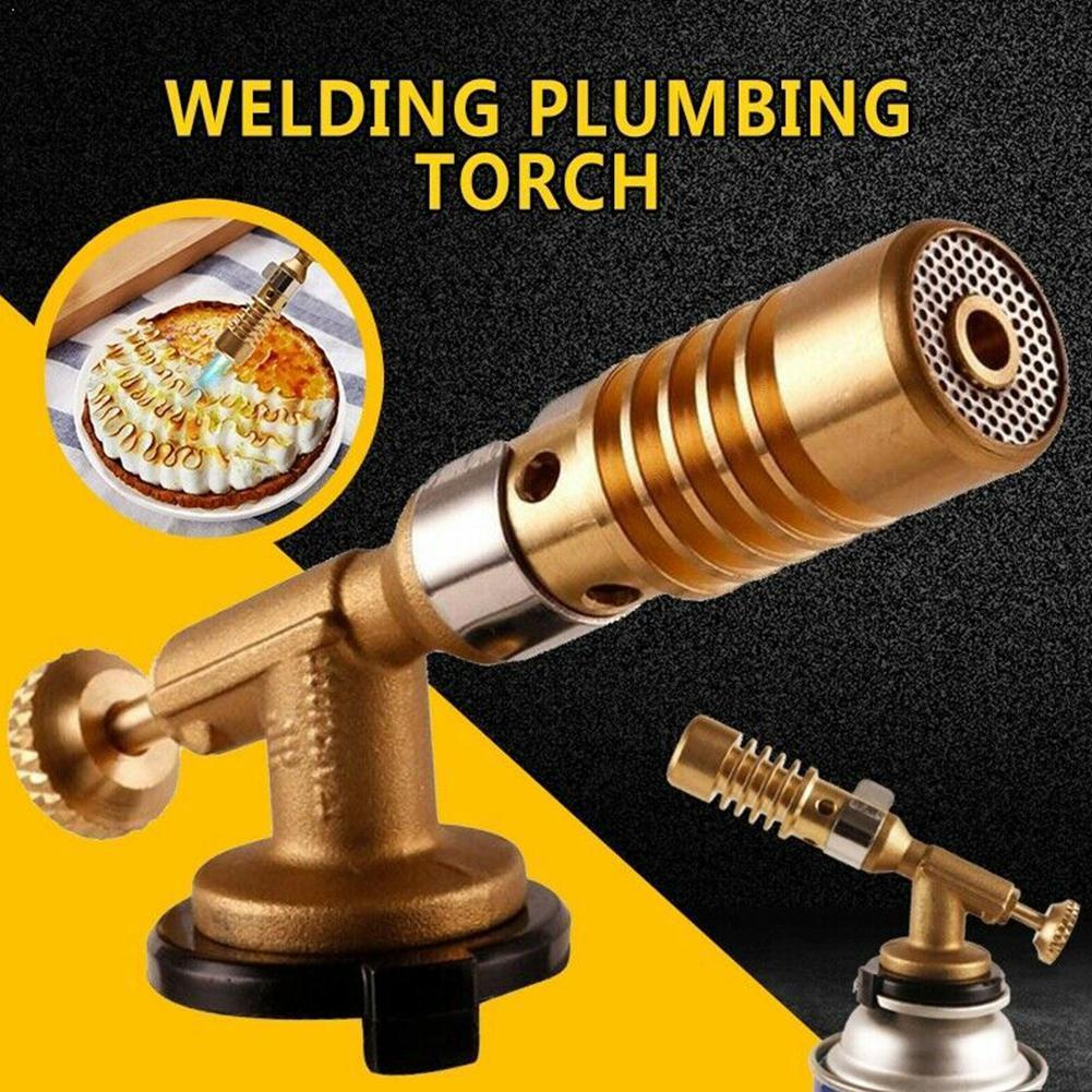 Heavy Professional New Welding Nozzle Flame Butane Gas Torch High Temperature Brass Turbo Brazing Solder Plumbing Sol...