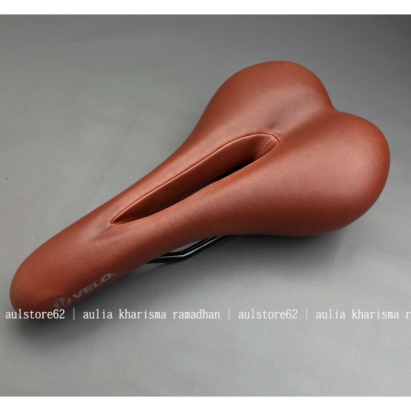 Velo Saddle 2069 Bmx Classic Vintage Brown Folding Bicycle Saddle