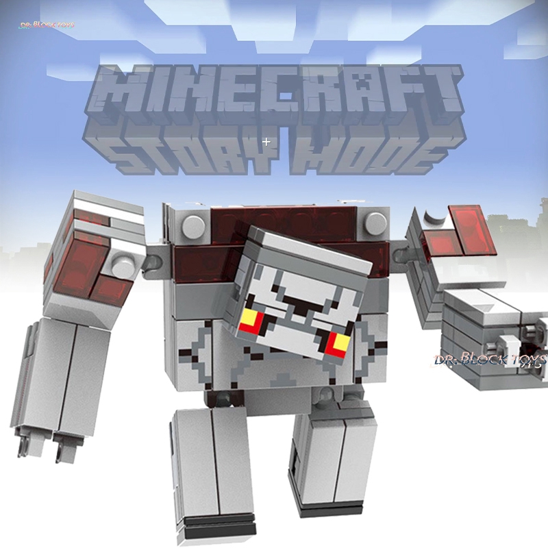 Xinh Minecraft Dungeons Game Monster Redstone Golem Minifigures Mainan Kids Compatible Lego Bricks Blocks Boys Girls Toys Shopee Malaysia