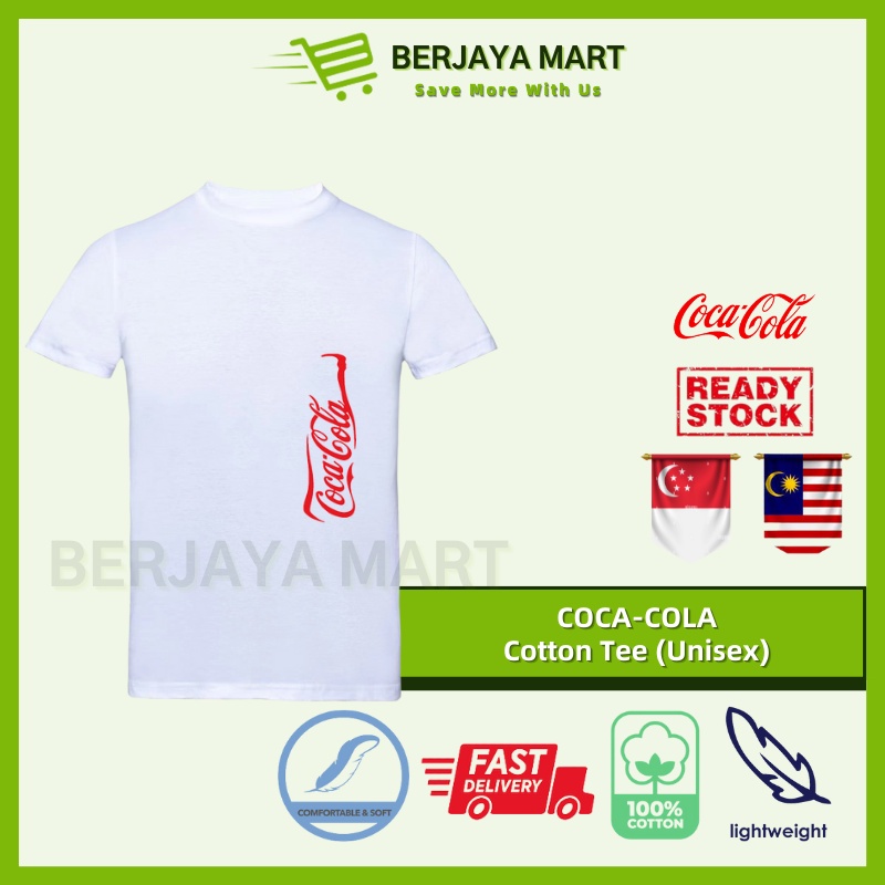 (READY STOCK) COCA-COLA B Coca-cola Tee (Unisex) | Premium Quality 100% ...