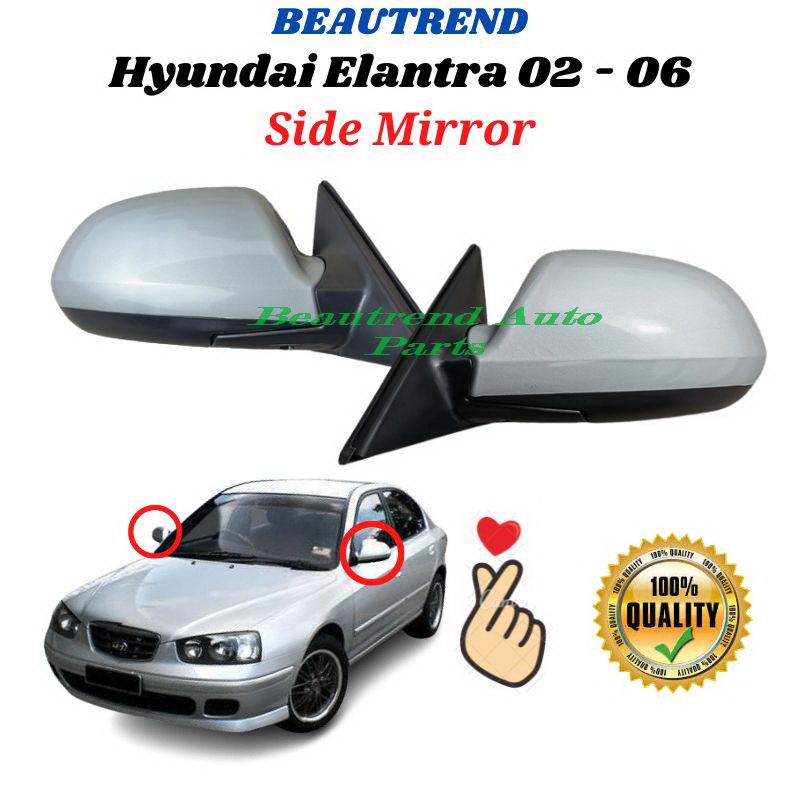 Hyundai Elantra Side Mirror Cermin Pandang Kereta Rear View Mirror Year