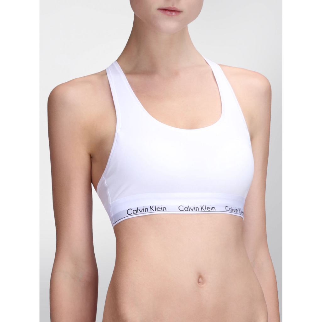 calvin klein metallic modern cotton bralette