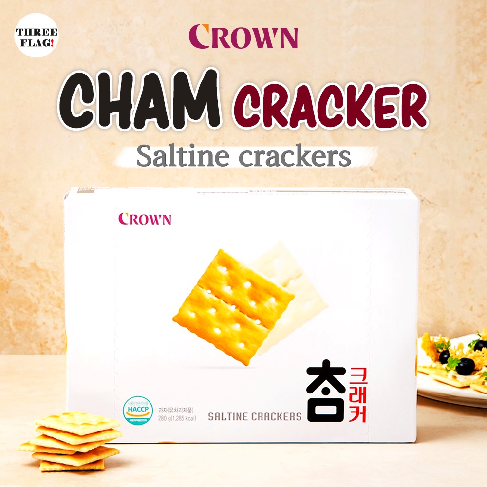 Crown Saltine Crackers Cham Crackers 280g Shopee Malaysia