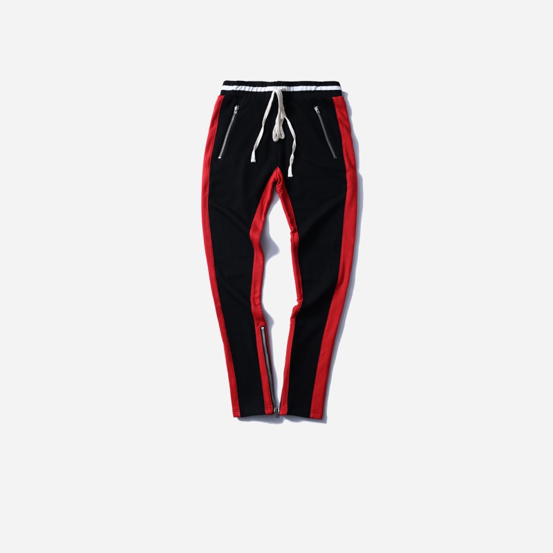 retro side stripe track pants