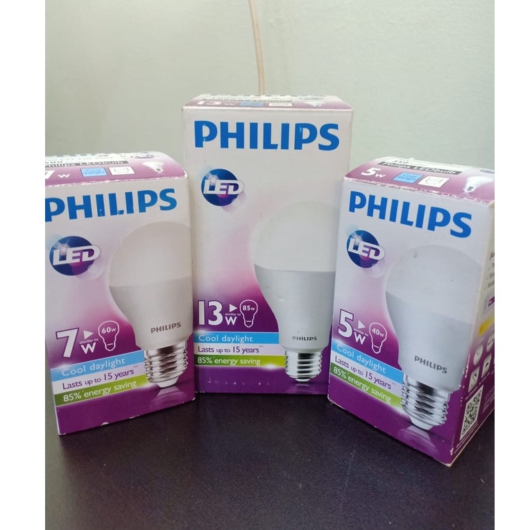 PHILIPS LED BILB E27 5W/7W/11W | Shopee Malaysia