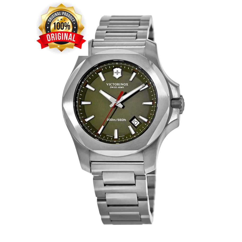 241725 Victorinox Green I N O X Watch Swiss Made 3 Yrs Int L Warranty 100 Original And Genuine Victorinox Watch Shopee Malaysia