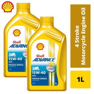 MOTORCYCLE OIL - Shell Advance AX5 Premium Mineral 4T 15W-40 [1L ...