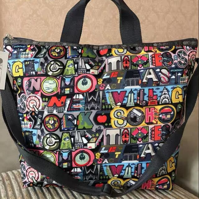 Lesportsac Ready Stock Deluxe Easy Carry Tote Bag Shopee Malaysia