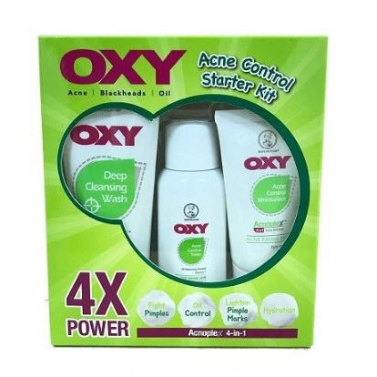 cara pakai oxy acne control starter kit