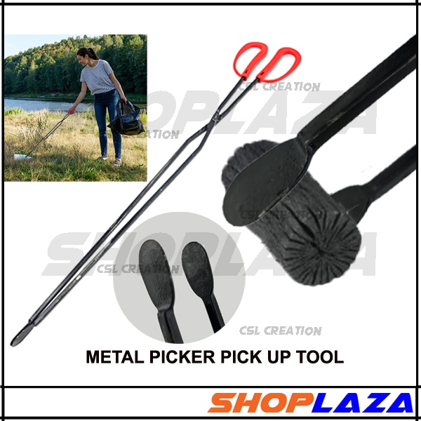 Metal Picker Pick Up Tool Trash Picker Garbage Picker Barbecue Tongs