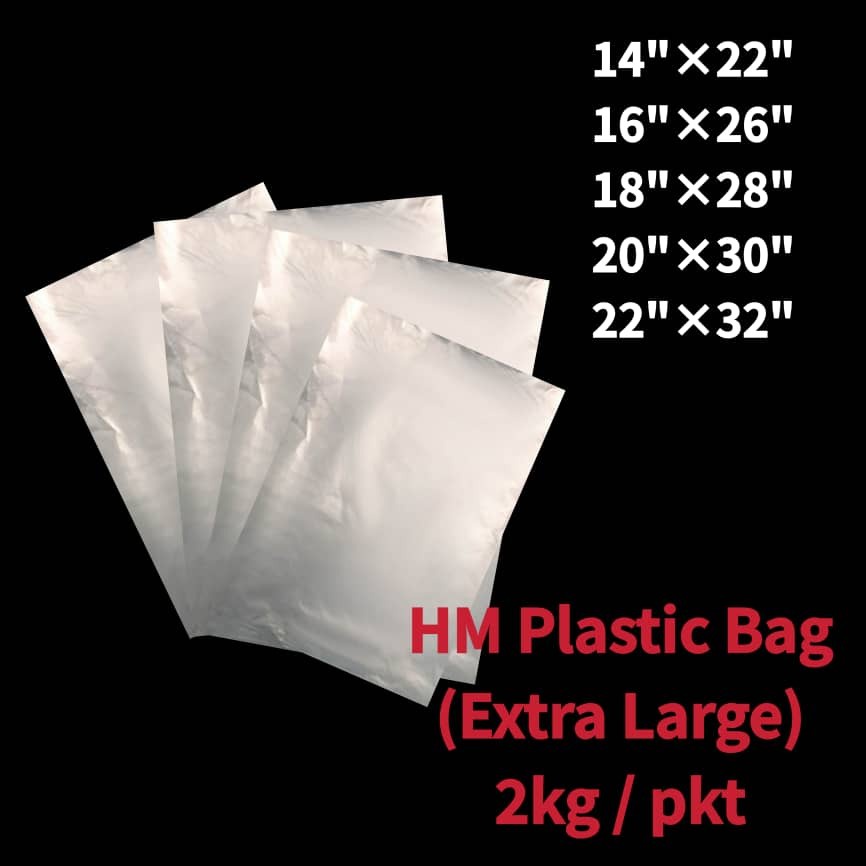 Ready Stock Quality Hm Plastik Beg Bungkus Bag Besar Big Size Plastic Bag Hm Packing Bag 2kg 5248