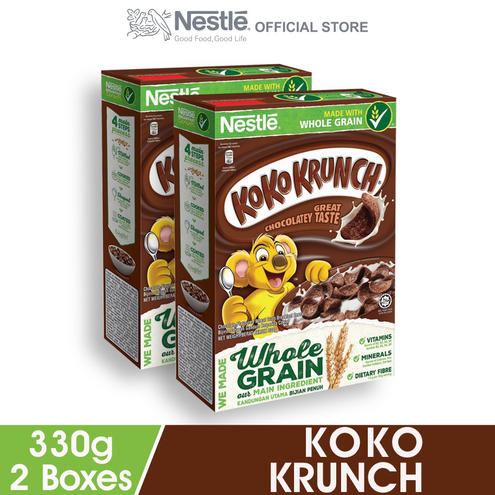 Nestle Koko Krunch Cereal Large 330g X 2 Boxes Shopee Malaysia