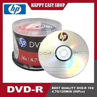 Official HP DVD-R 4.7Gb 120Min 1~16X 50pcs Pack With Box