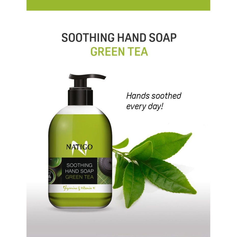 NATIGO Soothing Hand Soap Green Tea x 500ml Shopee Malaysia