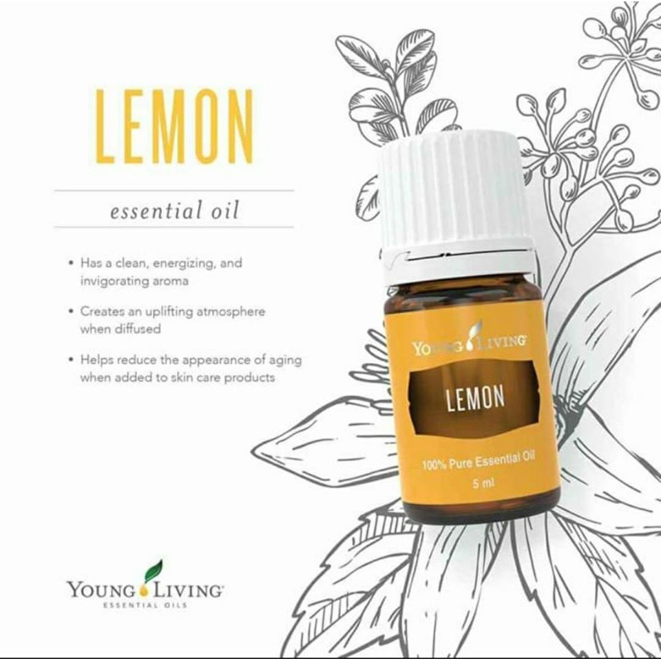 ORIGINAL YOUNG LIVING Lemon Essential Oil Single Oil 5ml Shopee Malaysia