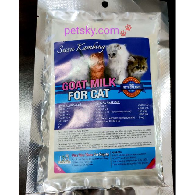 Goat Milk For Cat Kitten 100g Shopee Malaysia