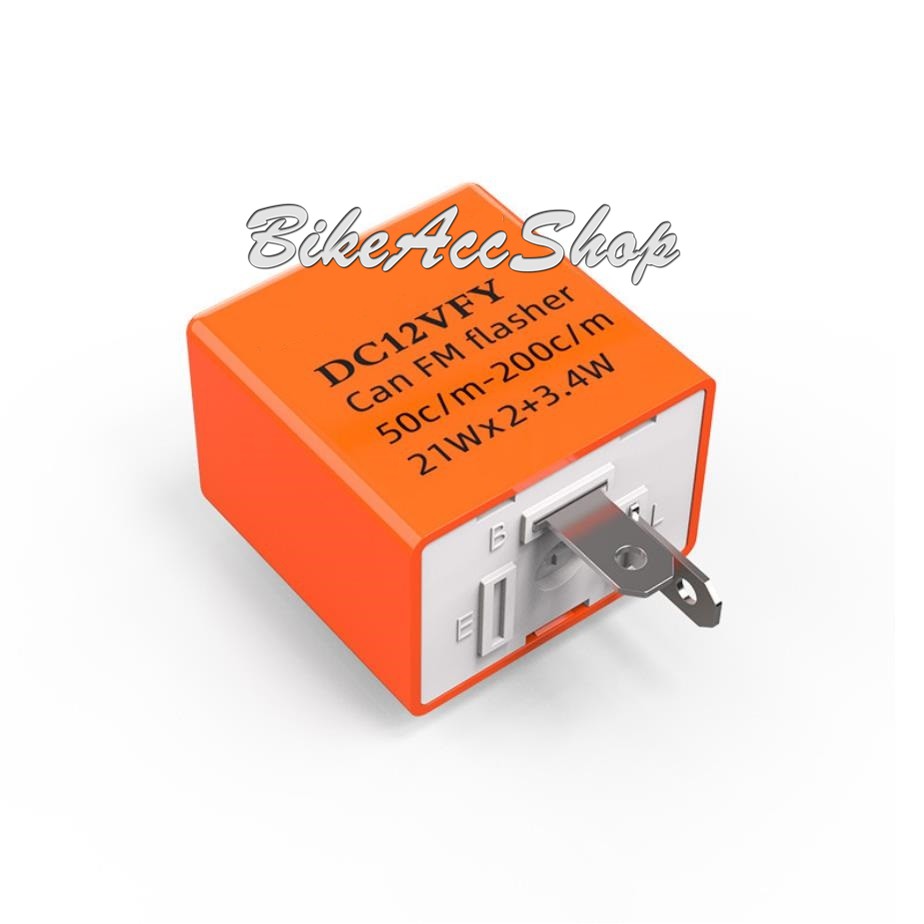 READY STOCK MOTORCYCLE TURN SIGNAL INDICATIOR 2 PIN SPEED FLASHER RELAY RANDOM COLOR BLACK OR ORANGE