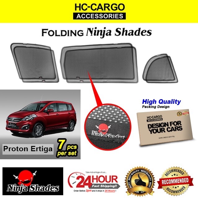 Proton Ertiga Ninja Shades Sunshade (6pcs) Ninja Sun Shade