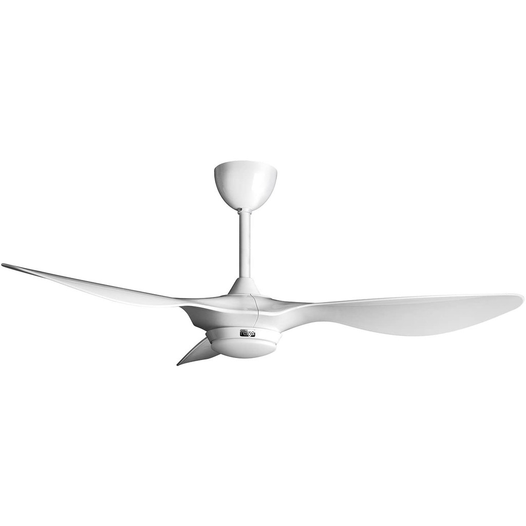 Hfun 52 Bright White Ceiling Fan With Led Light Kit Remote Control Modern Blades Noiseless Reversible Motor