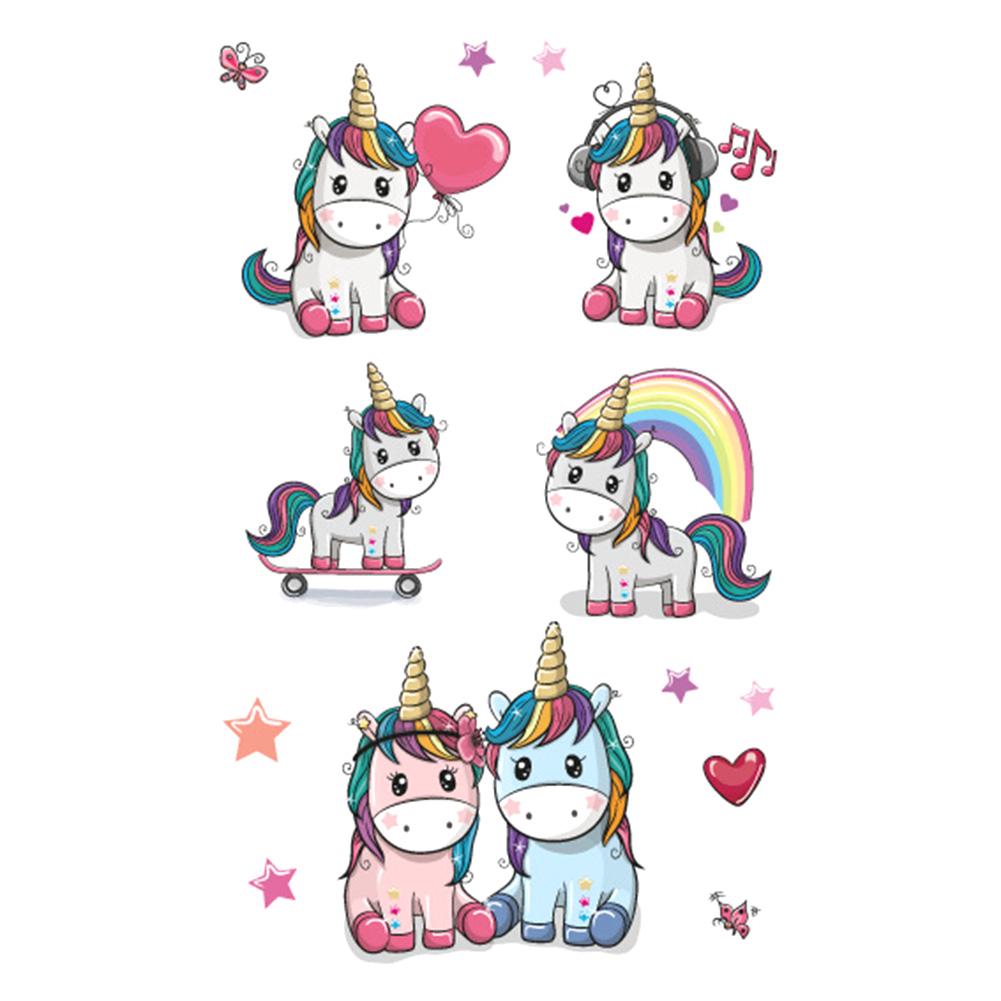 Cute Unicorn Temporary Tattoos Fake Tattoos for Children Party Supplies