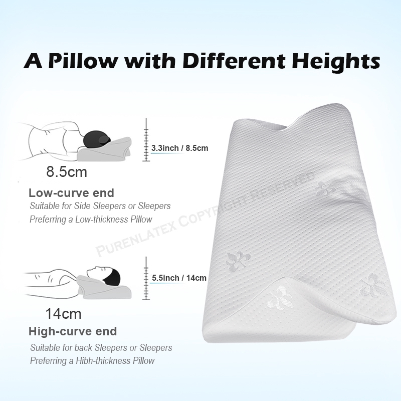 14cm Contour Memory Foam Cervical Pillow Orthopedic Neck Pain Pillow For  Side Back Stomach Sleeper Remedial Pillows Lazada