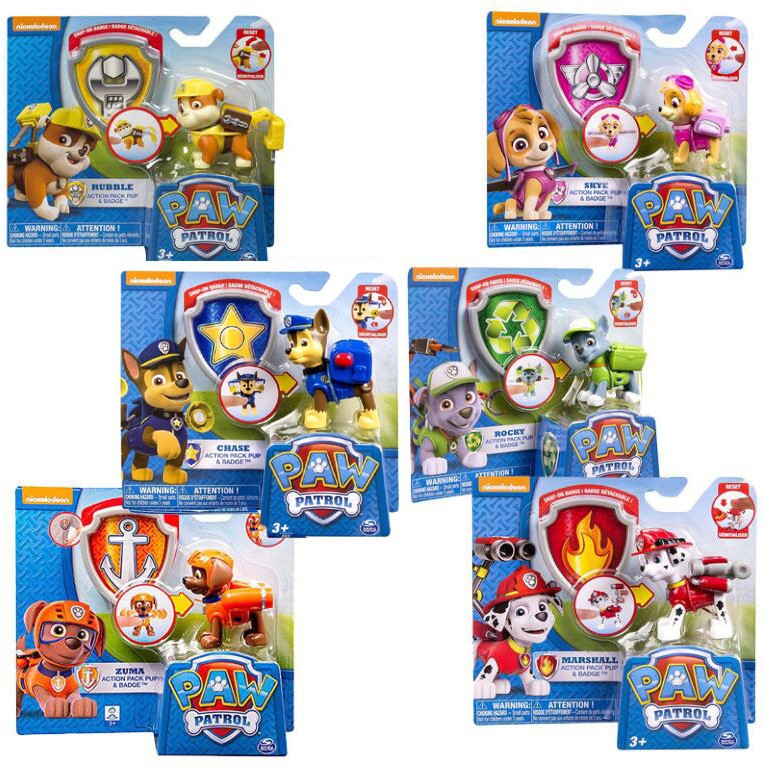 paw patrol pup badges