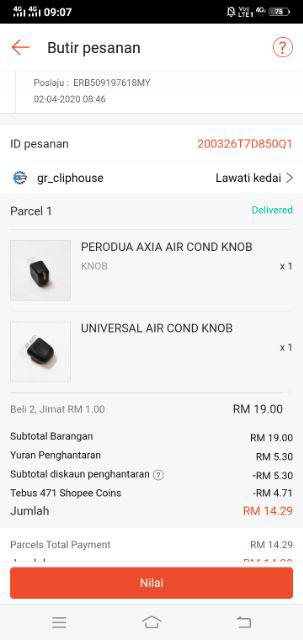 PERODUA AXIA AIR COND KNOB  Shopee Malaysia