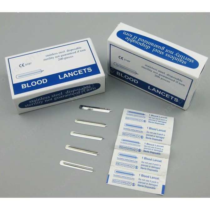 Acne needle type 1 Blood Lancet (box of 200 pieces) | Shopee Malaysia