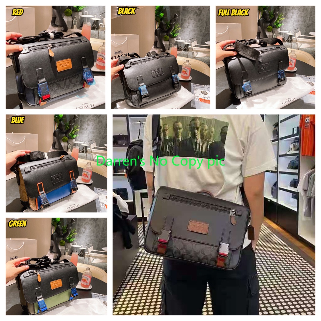 2021 TRACK MESSENGER Men' Messenger Bag C0ACH C4020 Postman Package Men's  Shoulderbag Track Messenger | Shopee Malaysia