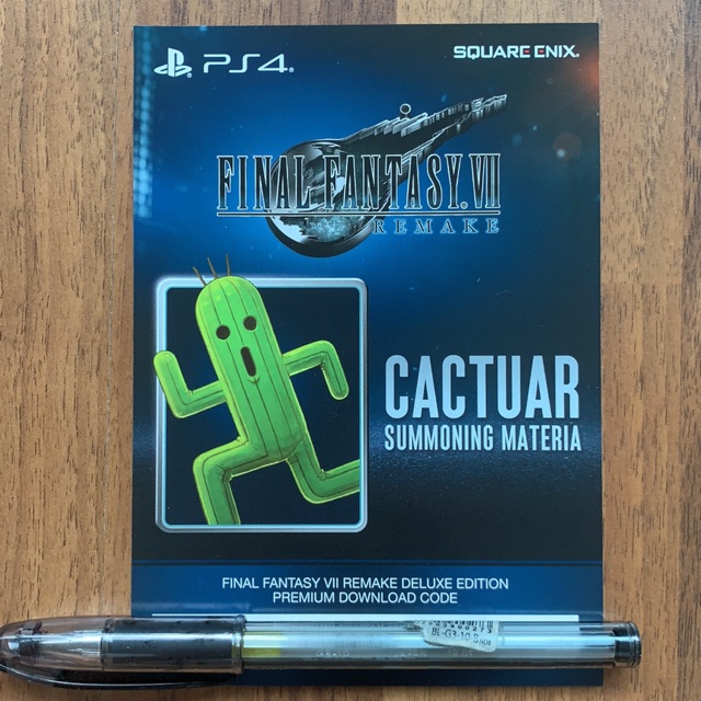 Final Fantasy 7 Vii Remake Cactuar Summoning Materia Dlc Code R3 Shopee Malaysia