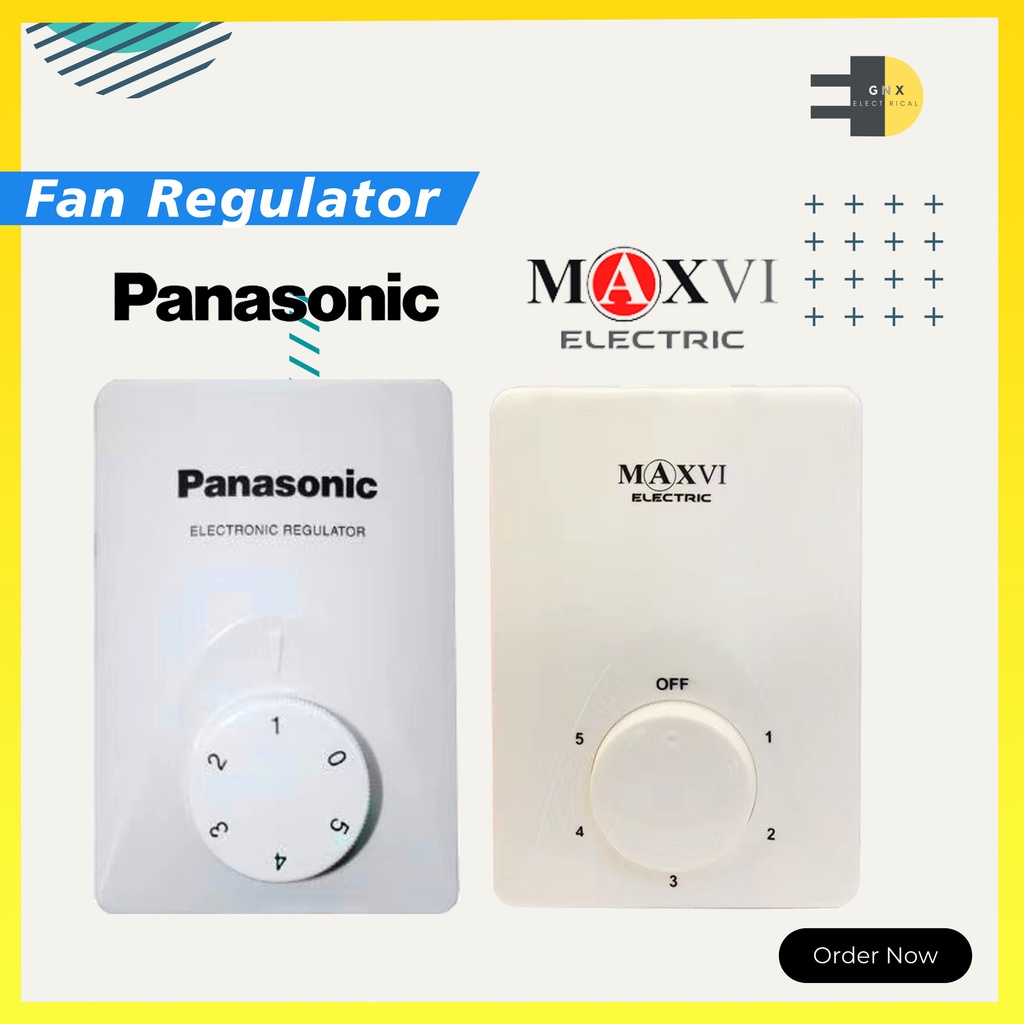 PANASONIC/MAXVI Fan Speed Regulator Switch/5 Speed Control Fan