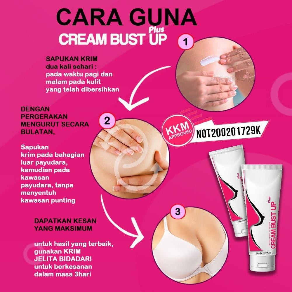 Cream Bust Up Cream Plus Besarkan Payudara Lulus Kkm Shopee Malaysia