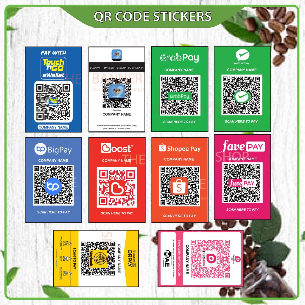 Buy Mini Qr Code Sticker Grabcar Mysejahtera Seetracker Malaysia