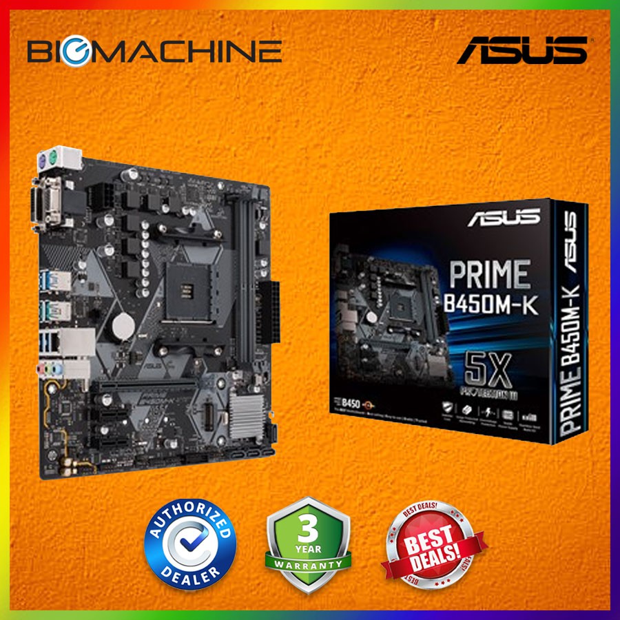 Asus PRIME B450M-K AMD AM4 mATX Motherboard | Shopee Malaysia