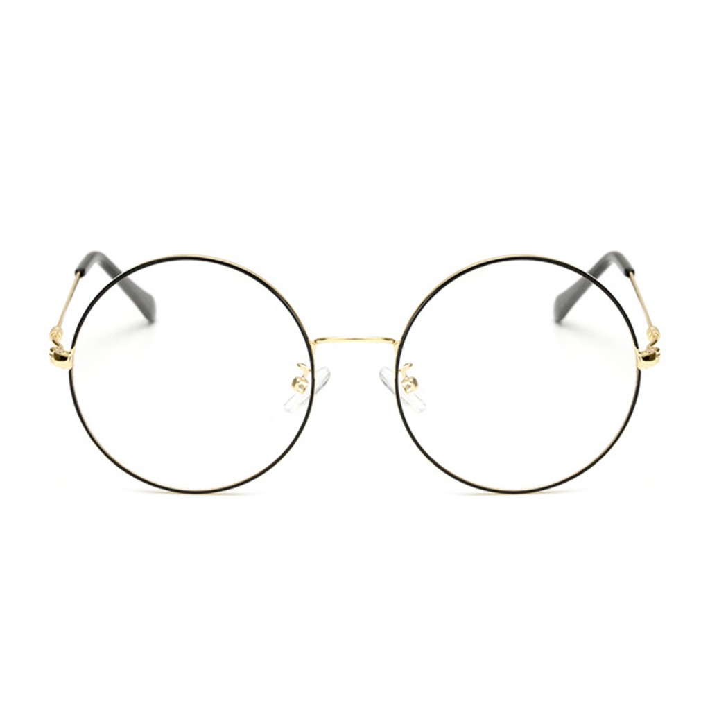 Black Rimmed Round Shaped Glasses 