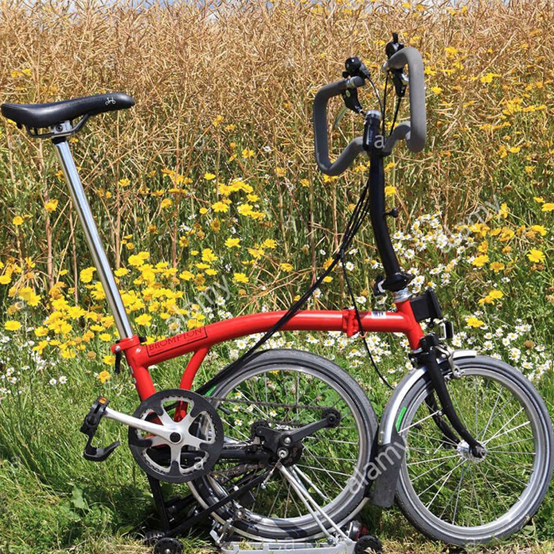 AGEKUSL Bike P Handlebar For Brompton Bicycle S//M//P Type Stem Cruiser Bar 25.4mm
